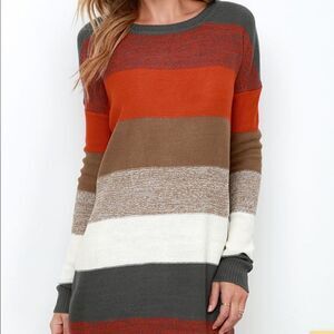 NWOT Bb Dakota Jack Marilou Striped Sweater Dress